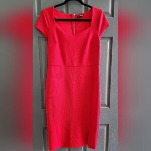 Express bodycon essential red dress, size medium